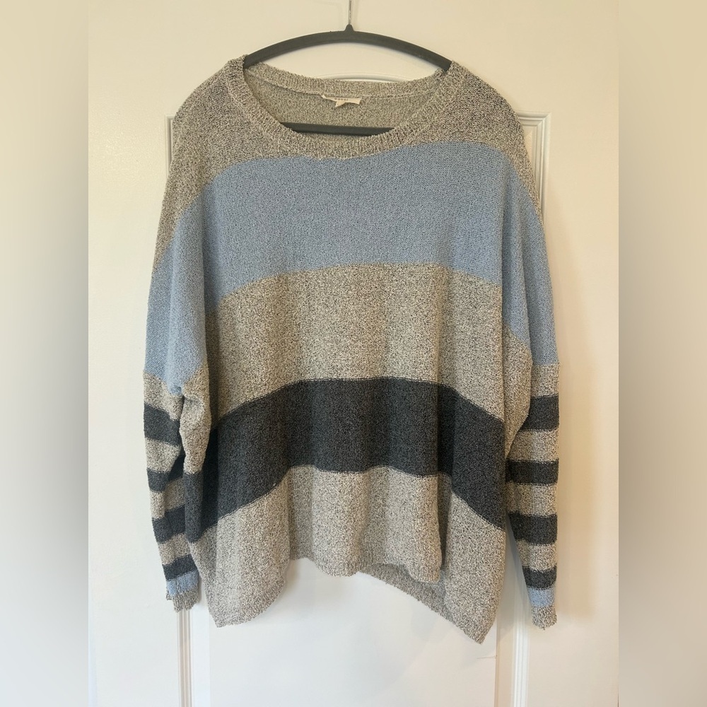 EUC Easel Striped Sweater